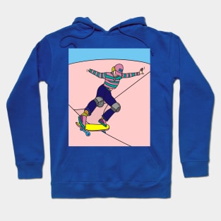 Retro Skateboarder Hoodie